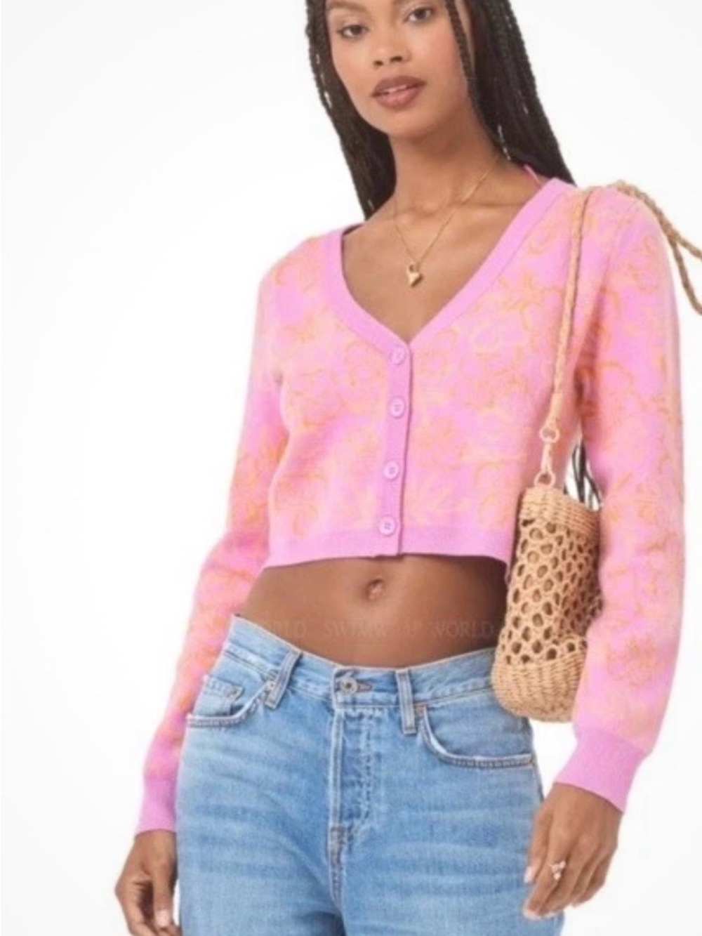 L*SPACE SPRING FLING SWEATER (Small) NWT/MSRP $145